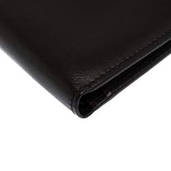 Tod's Dark Brown Leather Double T Bifold Wallet