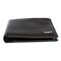 Tod's Dark Brown Leather Double T Bifold Wallet