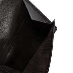 Tod's Dark Brown Leather Double T Bifold Wallet