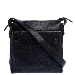 Tod's Black Leather Messenger Bag