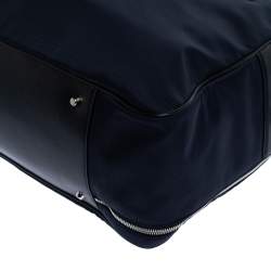 Tod's Navy Blue Nylon Zip Convertible Briefcase/Backpack