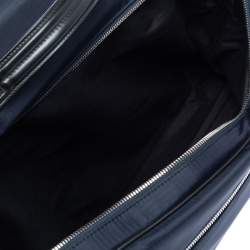 Tod's Navy Blue Nylon Zip Convertible Briefcase/Backpack