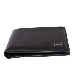 Tod's Dark Brown Leather Double T Bifold Wallet