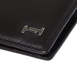 Tod's Dark Brown Leather Double T Bifold Wallet
