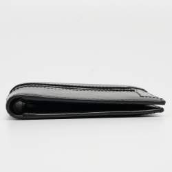 Tod's Black Croc Embossed and Leather Bifold Wallet 
