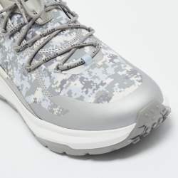 Pre Owned Tod's Grey Camouflage Print Fabric No Code J Sneakers Size 41.5