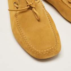 Tod's Brown Suede Gommino Driver Loafers Size 44.5