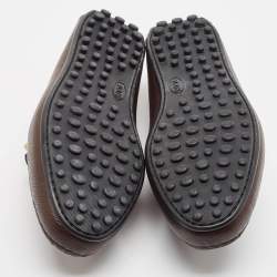 Tod's Brown Leather Limited Edition Driver Loafers Size 39.5