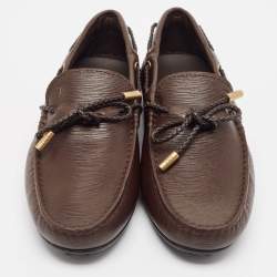 Tod's Brown Leather Limited Edition Driver Loafers Size 39.5