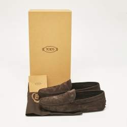 Tod's Brown Suede Slip On Loafers Size 39.5