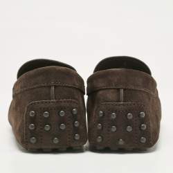 Tod's Brown Suede Slip On Loafers Size 39.5