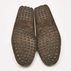Tod's Brown Suede Slip On Loafers Size 39.5