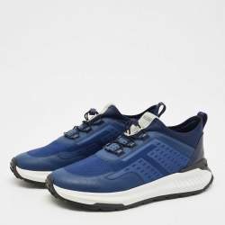 Tod's Blue Mesh and Fabric No_Code J Sneakers Size 42