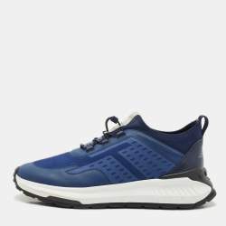 Tod's Blue Mesh and Fabric No_Code J Sneakers Size 42