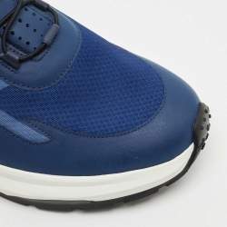 Tod's Blue Mesh and Fabric No_Code J Sneakers Size 42