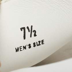 Pre Owned Tod's White Leather Slip On Sneakers Size 41.5