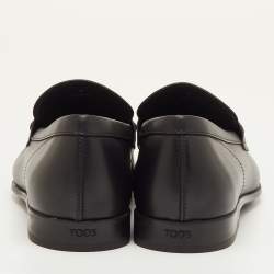 مملوكة مسبقًا حذاء لوفرز تودز سليپ أون جلد أسود مقاس 41