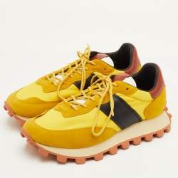 مملوكة مسبقًا Tod's Size 41.5 Multicolor Fabric, Leather and Suede Low Top Sneakers