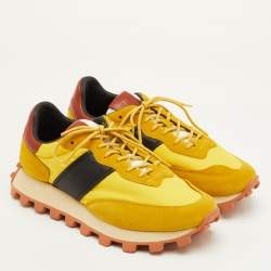 مملوكة مسبقًا Tod's Size 41.5 Multicolor Fabric, Leather and Suede Low Top Sneakers