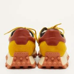 مملوكة مسبقًا Tod's Size 41.5 Multicolor Fabric, Leather and Suede Low Top Sneakers