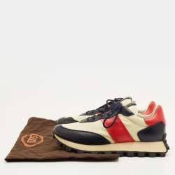 Pre Owned حذاء رياضي تودز قماش و جلد و شامواه متعدد الألوان منخفض من أعلى مقاس 41.5