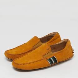 Pre Owned حذاء لوفرز تودز سليب أون قماش نوبوك بني مقاس 41