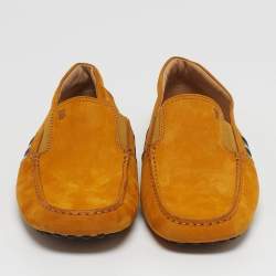 Pre Owned حذاء لوفرز تودز سليب أون قماش نوبوك بني مقاس 41