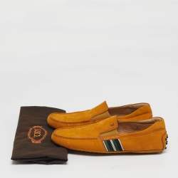 Pre Owned حذاء لوفرز تودز سليب أون قماش نوبوك بني مقاس 41