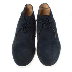 مملوكة مسبقًا حذاء رياضي أوكسفورد تودز برباط سويدي أزرق مقاس 44