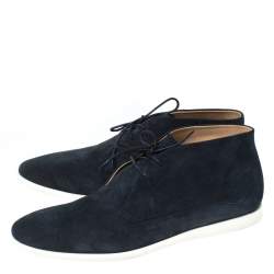 مملوكة مسبقًا حذاء رياضي أوكسفورد تودز برباط سويدي أزرق مقاس 44