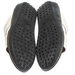 Tod's White Leather Open Toe Sandals Size 39.5 