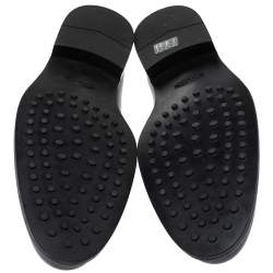 Pre Owned حذاء لوفرز تودز طراز سليب أون مزين سير بيني جلد أسود مقاس 44.5