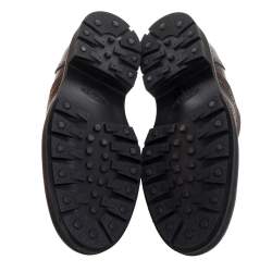 Pre Owned Tod's Brown Brogue Leather Oxfords Size 44