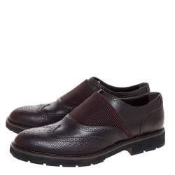 Pre Owned Tod's Brown Brogue Leather Oxfords Size 44