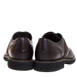 Pre Owned Tod's Brown Brogue Leather Oxfords Size 44