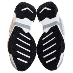 Pre Owned Tod's White Leather and Mesh Active Sporty Sneakers Size 41.5