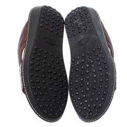 Tod's Two Tone Ostrich Embossed and Leather Sandals Size 39.5