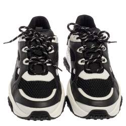 مملوكة مسبقًا حذاء رياضي تودز اكتيف سبورتي شبك و جلد أبيض و أسود مقاس 41