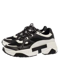 مملوكة مسبقًا حذاء رياضي تودز اكتيف سبورتي شبك و جلد أبيض و أسود مقاس 41