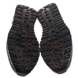 Pre Owned Tod's Multicolor Nylon Fabric And Suede Low Top Sneakers Size 44.5