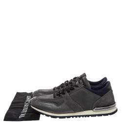 Pre Owned Tod's Multicolor Nylon Fabric And Suede Low Top Sneakers Size 44.5