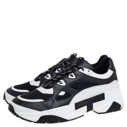 Pre Owned حذاء رياضي تودز اكتيف سبورتي شبك و جلد أبيض و أسود مقاس 41