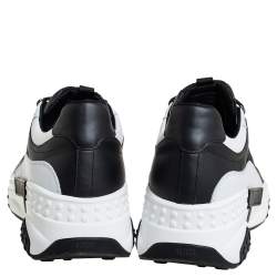 Pre Owned حذاء رياضي تودز اكتيف سبورتي شبك و جلد أبيض و أسود مقاس 41