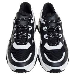 Pre Owned حذاء رياضي تودز اكتيف سبورتي شبك و جلد أبيض و أسود مقاس 41