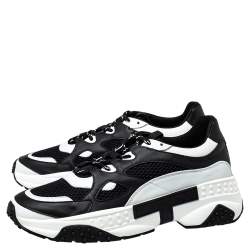 Pre Owned حذاء رياضي تودز اكتيف سبورتي شبك و جلد أبيض و أسود مقاس 43