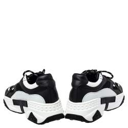 Pre Owned حذاء رياضي تودز اكتيف سبورتي شبك و جلد أبيض و أسود مقاس 43