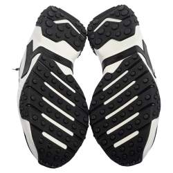 Pre Owned حذاء رياضي تودز اكتيف سبورتي شبك و جلد أبيض و أسود مقاس 45.5