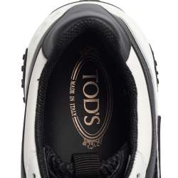 Pre Owned حذاء رياضي تودز اكتيف سبورتي شبك و جلد أبيض و أسود مقاس 45.5