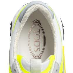 Pre Owned حذاء رياضي تودز منخفض من أعلى جلد وشبك متعدد الألوان مقاس 43