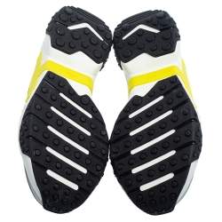 Pre Owned حذاء رياضي تودز منخفض من أعلى جلد وشبك متعدد الألوان مقاس 43